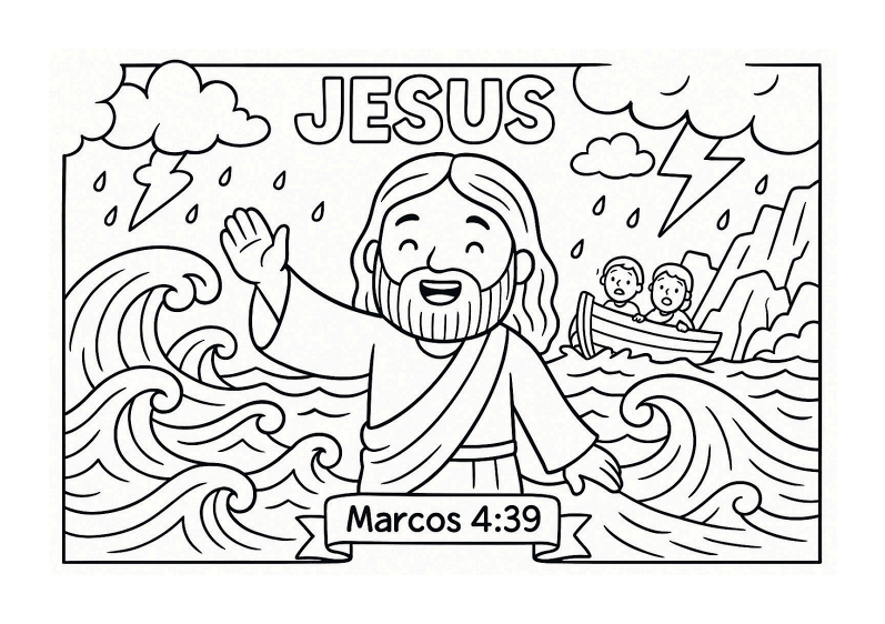 Jesus Acalma o Mar